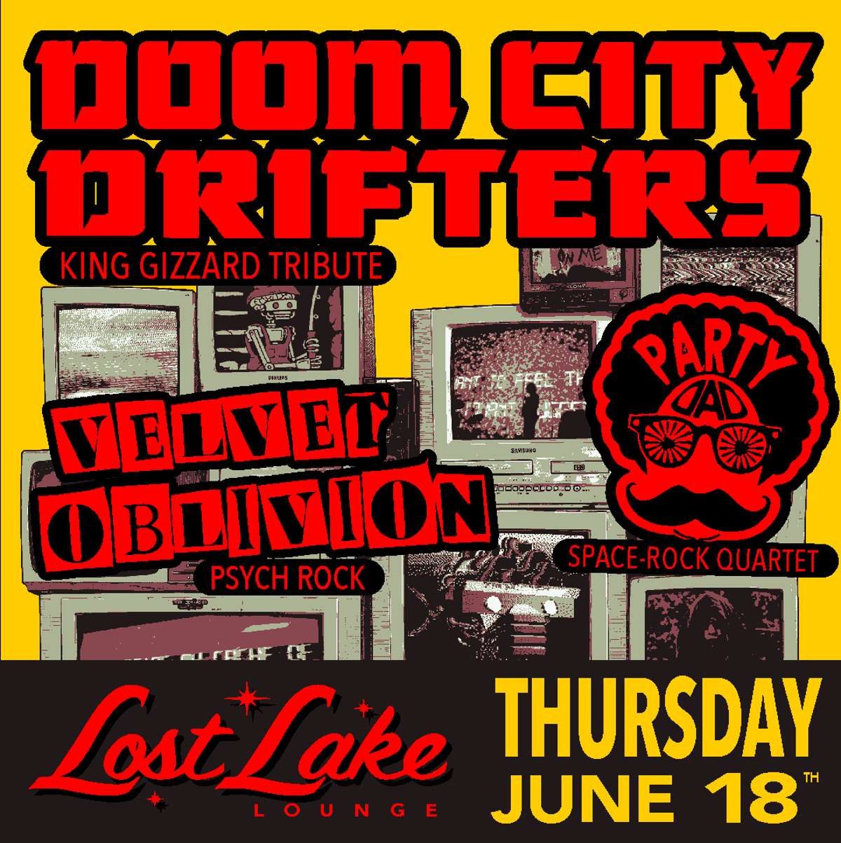 古都音様　DACキット「Night Visitor」「Panda Valley」 Doom City Drifters w/ Velvet Oblivion + Party Dad | Lost Lake