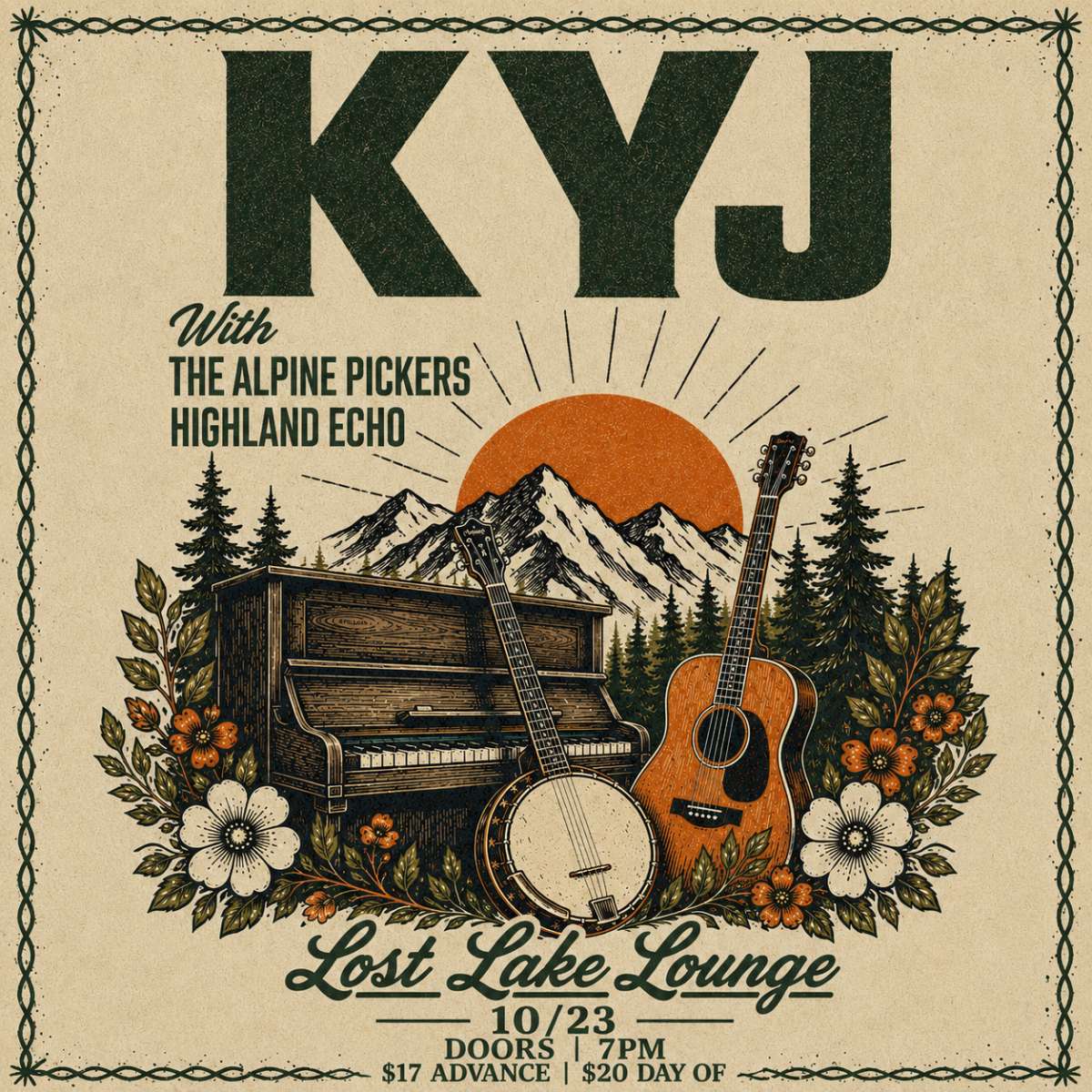 KYJ w/ The Alpine Pickers + Highland Echo