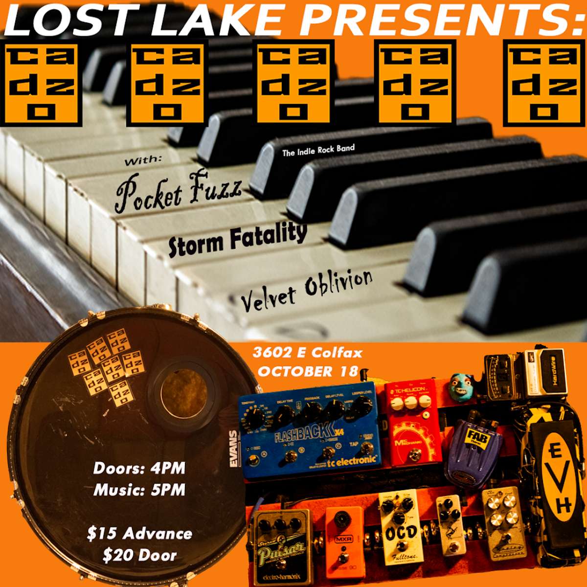 Cadzo w/ Pocket Fuzz, Storm Fatality + Velvet Oblivion